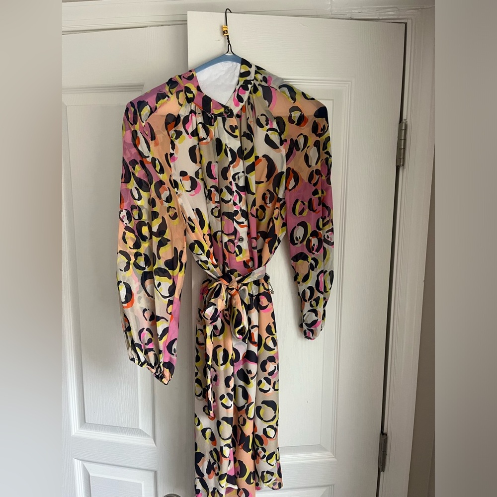 Trina Turk printed long sleeve dress